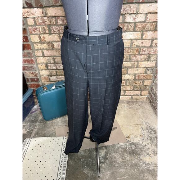 Angelo di Franco suit plaid charcoal white - Picture 5 of 16